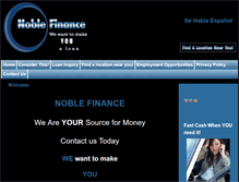 Tablet Screenshot of noblefinance.net